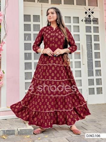 4 Shades Sundari vol 1 Fancy part wear Gown wholesale Price