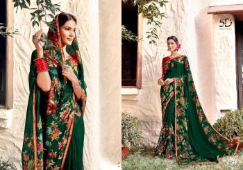 5D Designer kia Chiffon Saree buy wholesale Price