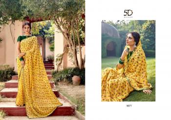 5D Designer kia Chiffon Saree buy wholesale Price