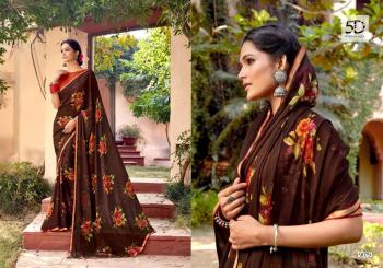 5D Designer kia Chiffon Saree buy wholesale Price