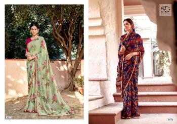 5D Designer kia Chiffon Saree buy wholesale Price