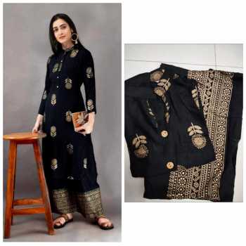 A.S Collection Rayon Kurti with palazzo Wholesale price