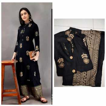 A.S Collection Rayon Kurti with palazzo Wholesale price