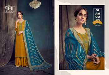 Aadesh tremdz Dhaga Saanj Jam Satin Salwar kameez