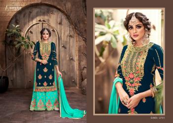 Aamyra Designer Kajra vol 9 Georgette Bridal Sharara Suits