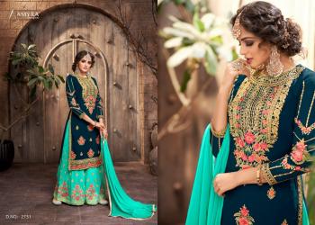 Aamyra Designer Kajra vol 9 Georgette Bridal Sharara Suits