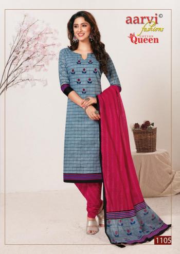 Aarvi Fahion Cotton Queen Churidar Dress material