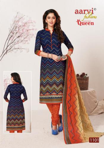 Aarvi Fahion Cotton Queen Churidar Dress material