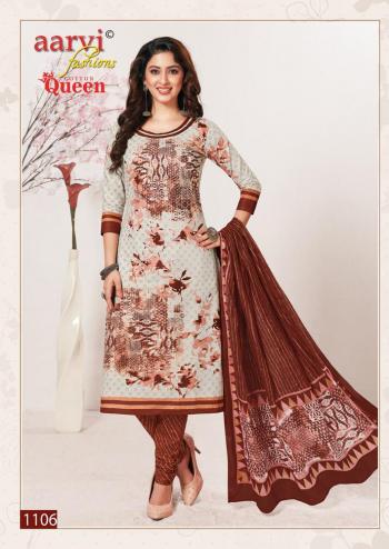 Aarvi Fahion Cotton Queen Churidar Dress material