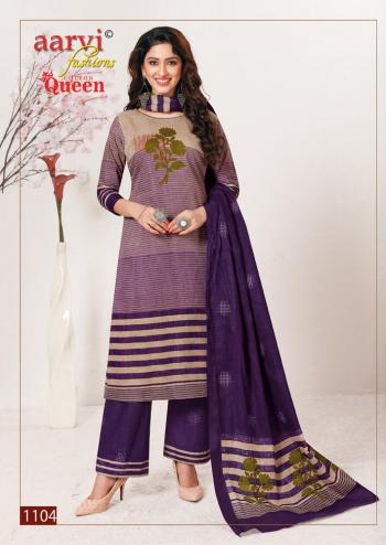 Aarvi Fahion Cotton Queen Churidar Dress material