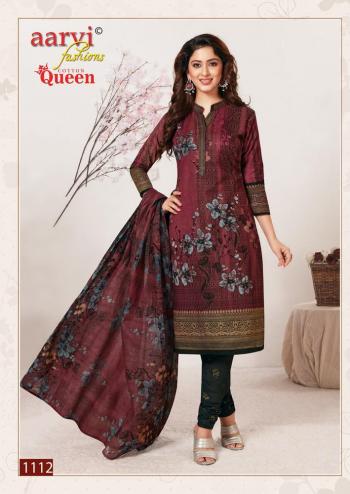 Aarvi Fahion Cotton Queen Churidar Dress material