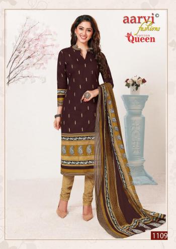 Aarvi Fahion Cotton Queen Churidar Dress material