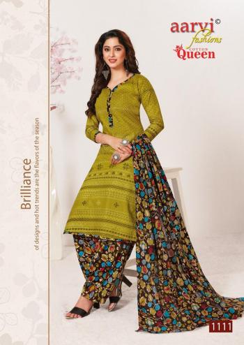 Aarvi Fahion Cotton Queen Churidar Dress material