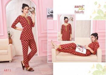 Aarvi fashion Butterfly vol 2 Top with pajama wholesale Price