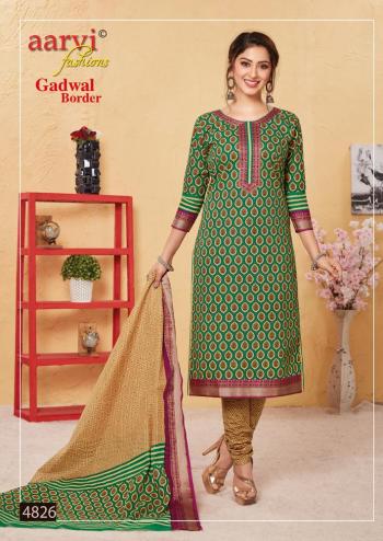 Aarvi Fashion Gadwal Border vol 6 cambric Dress Material