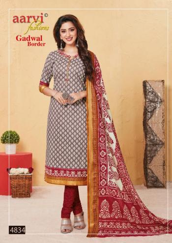 Aarvi Fashion Gadwal Border vol 6 cambric Dress Material