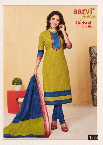 Aarvi Fashion Gadwal Border vol 6 cambric Dress Material