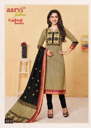 Aarvi Fashion Gadwal Border vol 6 cambric Dress Material