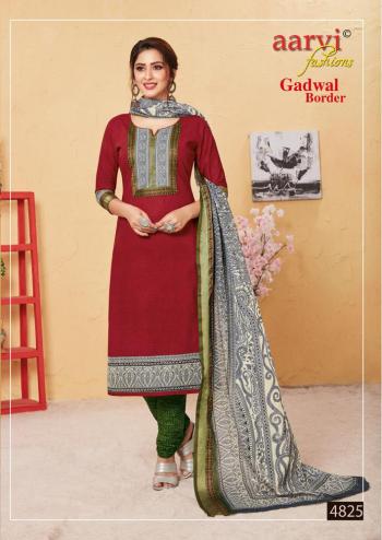 Aarvi Fashion Gadwal Border vol 6 cambric Dress Material