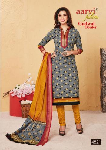 Aarvi Fashion Gadwal Border vol 6 cambric Dress Material