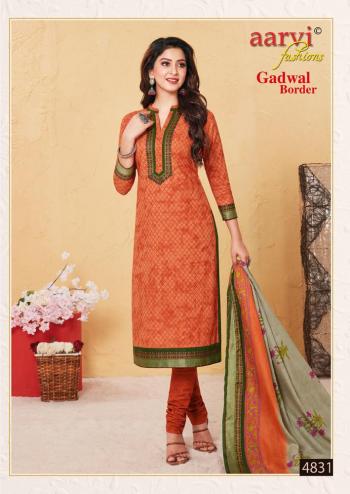 Aarvi Fashion Gadwal Border vol 6 cambric Dress Material