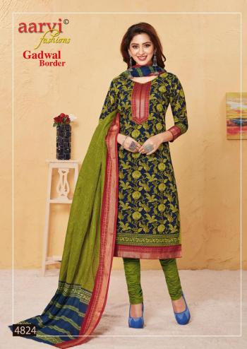 Aarvi Fashion Gadwal Border vol 6 cambric Dress Material