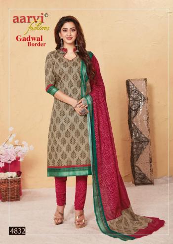 Aarvi Fashion Gadwal Border vol 6 cambric Dress Material