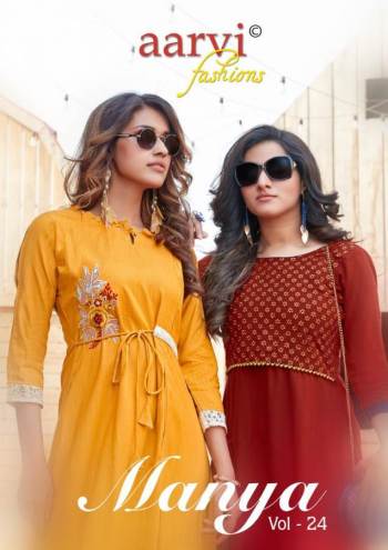 Aarvi-Fashion-Manya-vol-24-Party-wear-Kurtis-wholesaler-1