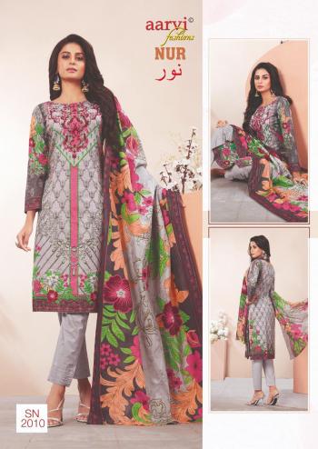 Aarvi fashion nur vol 3 lawn Pakistani dress material