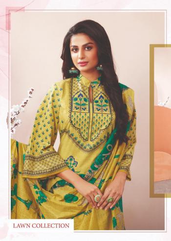 Aarvi fashion nur vol 3 lawn Pakistani dress material