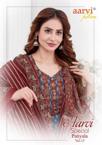 Aarvi Fashion Special patiyala vol 15 Cotton readymade dress