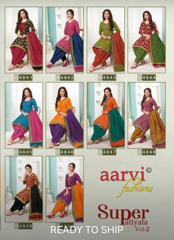 Aarvi fashion Super Patiyala vol 2 Cotton Dress buy wholesale price