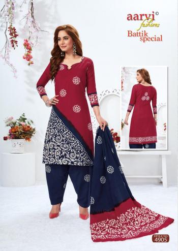 Aarvi Fashion wax Batik Special vol 13 Cotton dress material