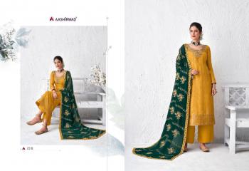 Aashirwad Gulabo Dola Silk Suits catalog wholesaler
