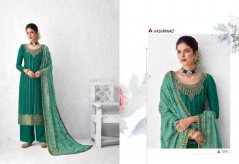 Aashirwad Gulabo Dola Silk Suits catalog wholesaler