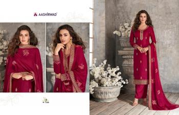 Aashirwad Gulkand Haseena Tussar Silk Salwar Kameez