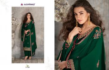 Aashirwad Gulkand Haseena Tussar Silk Salwar Kameez