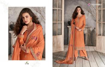 Aashirwad Gulkand Haseena Tussar Silk Salwar Kameez