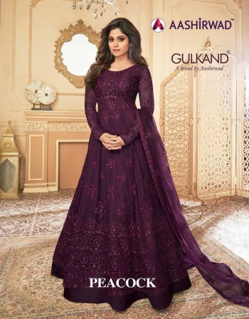 Aashirwad Gulkand Peacock Anarkali Gown wholesale price