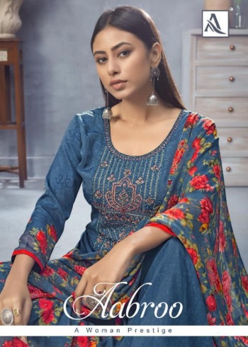 Alok-Suits-Aabroo-French-Print-Salwar-Kameez-wholesaler-1