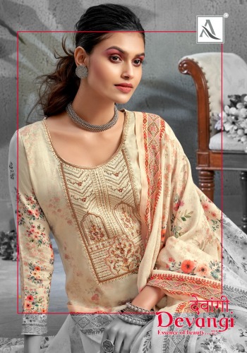 Alok Suits Devangi Zam print Salwar Kameez wholesaler