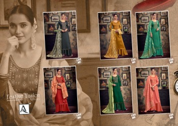 Alok Suits Festive Fusion Jam Cotton salwar Kameez