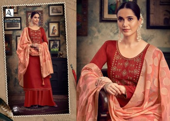 Alok Suits Festive Fusion Jam Cotton salwar Kameez