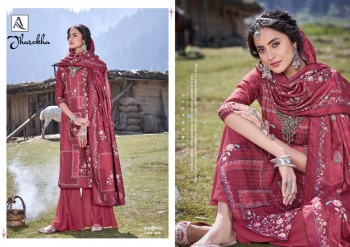 Alok Suits Jharokha Pashmina winter Salwar Kameez wholesaler