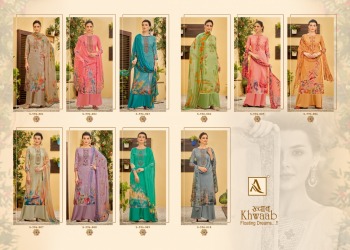 Alok Suits Khwaab Zam print Salwar Kameez wholesaler