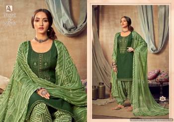 Alok Suits Nusrat E Patiyala Punjabi Dress Material