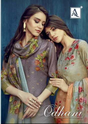 Alok Suits Odhani Banarasi jacquard Hand work Suits wholesale Price