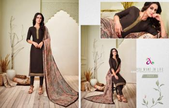 Angroop plus Dairy milk vol 31 Churidar Dress material