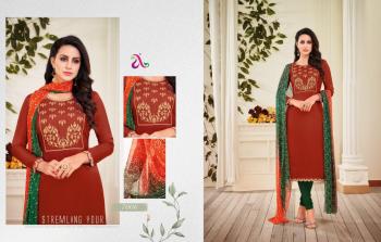 Angroop plus Dairy milk vol 31 Churidar Dress material