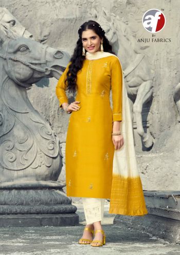 Anju-fabric-Nakhrali-vol-2-kurtis-with-Pant-and-Dupatta-catalog-1